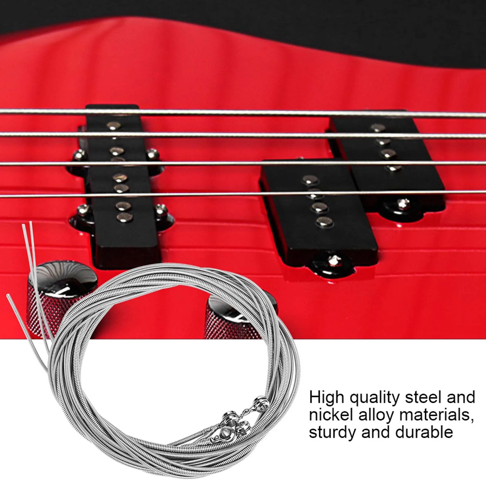 

4-String Bass Strings Electric Bass Strings 1mm 1.4mm 2mm 2.5mm 4-String Electric Bass Strings Instrument Accessories