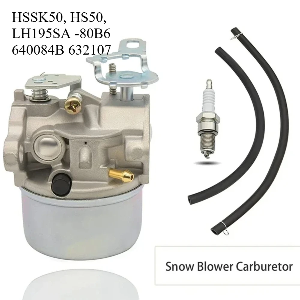 Suitable For Tecumseh 5HP Engines  Carburetor 640084B MTD 632107, 640084, Toro 521 Snow Blower (HSSK50, HS50, LH195SA -80B6)