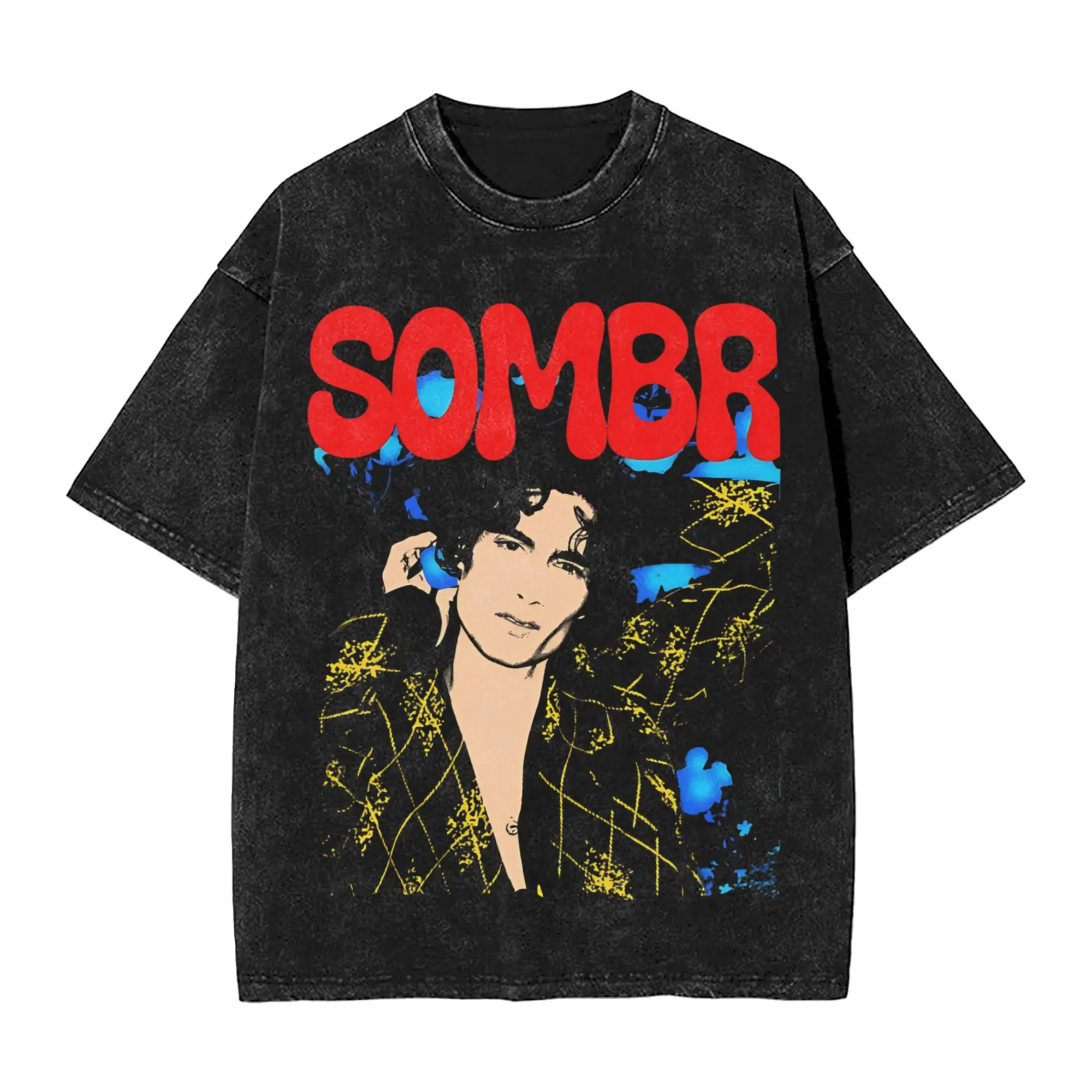 Sombr Youare The Reason World Tour 2026-2027 T Shirts Hip Hop Washed Short Sleeve T-Shirts  Novelty Men Women Streetwear