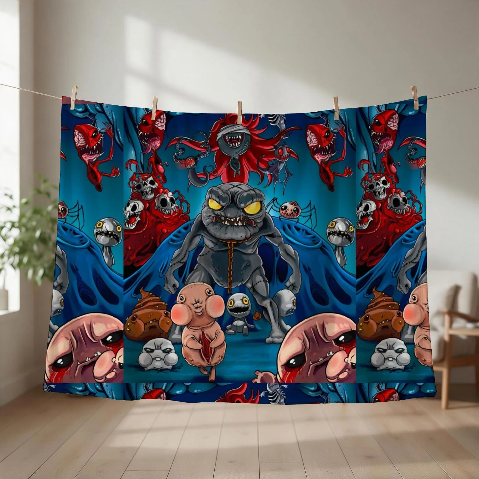 the binding of isaac Throw Blanket Beautifuls decorative Plaid on the sofa Blankets Sofas Of Decoration Blankets