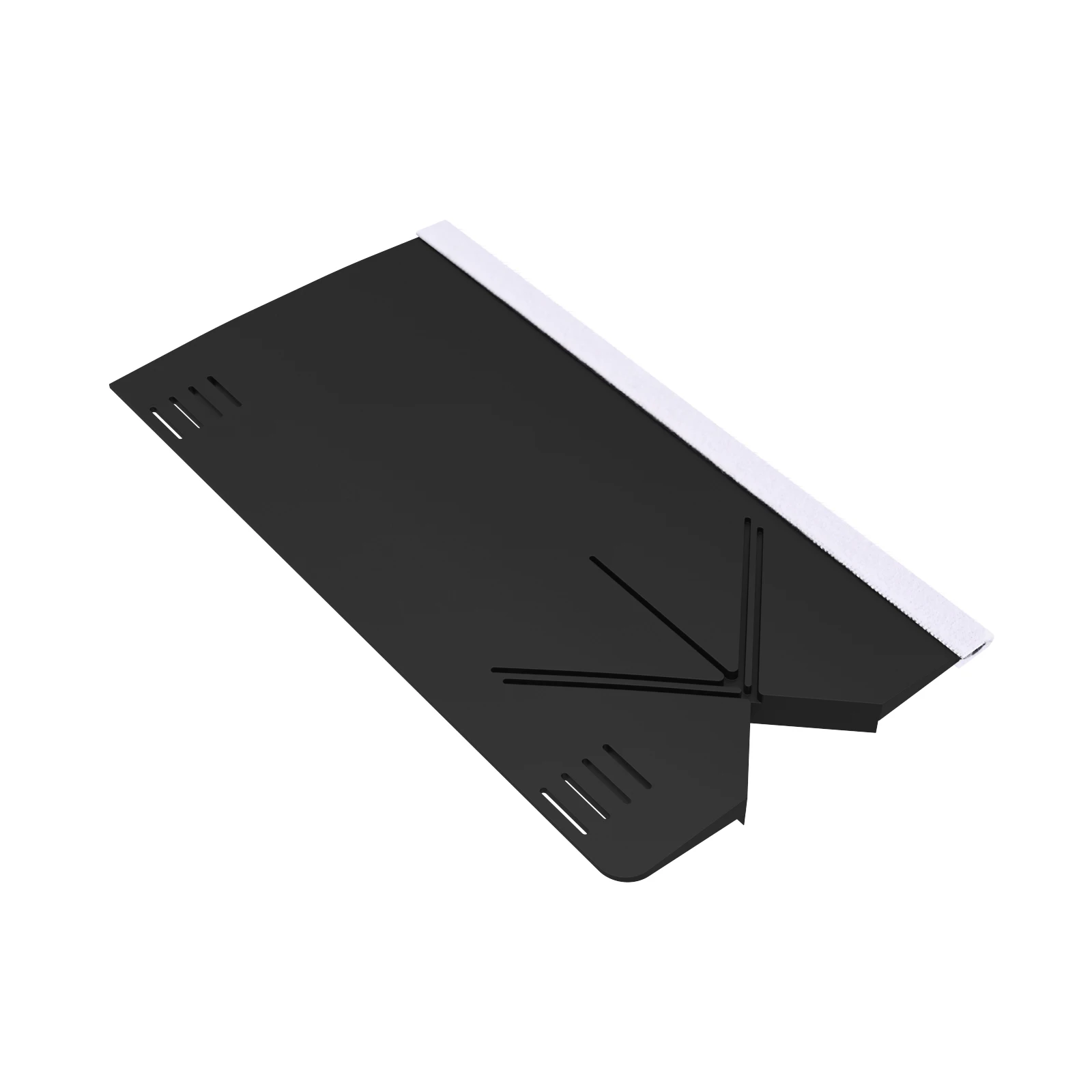 EHDIS 2PCS Plastic Edge & Corner Cutting Template Precise Film Wrapping Cutter Tool 2-In-1 Cutting Guide Scraper with Wool Felt