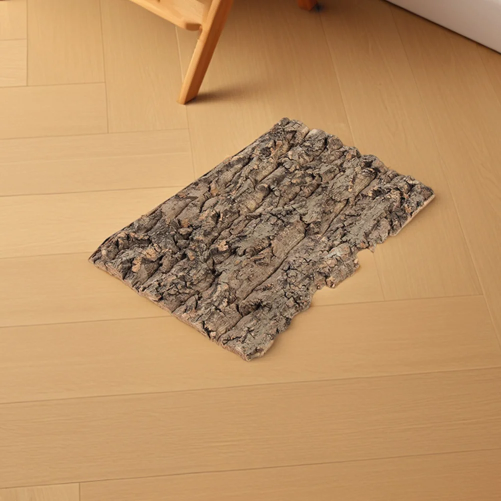 

2Pcs Reptile Terrarium Bark Decor Tree Bark Climbing Hiding Spots for Lizard Spider Natural Background