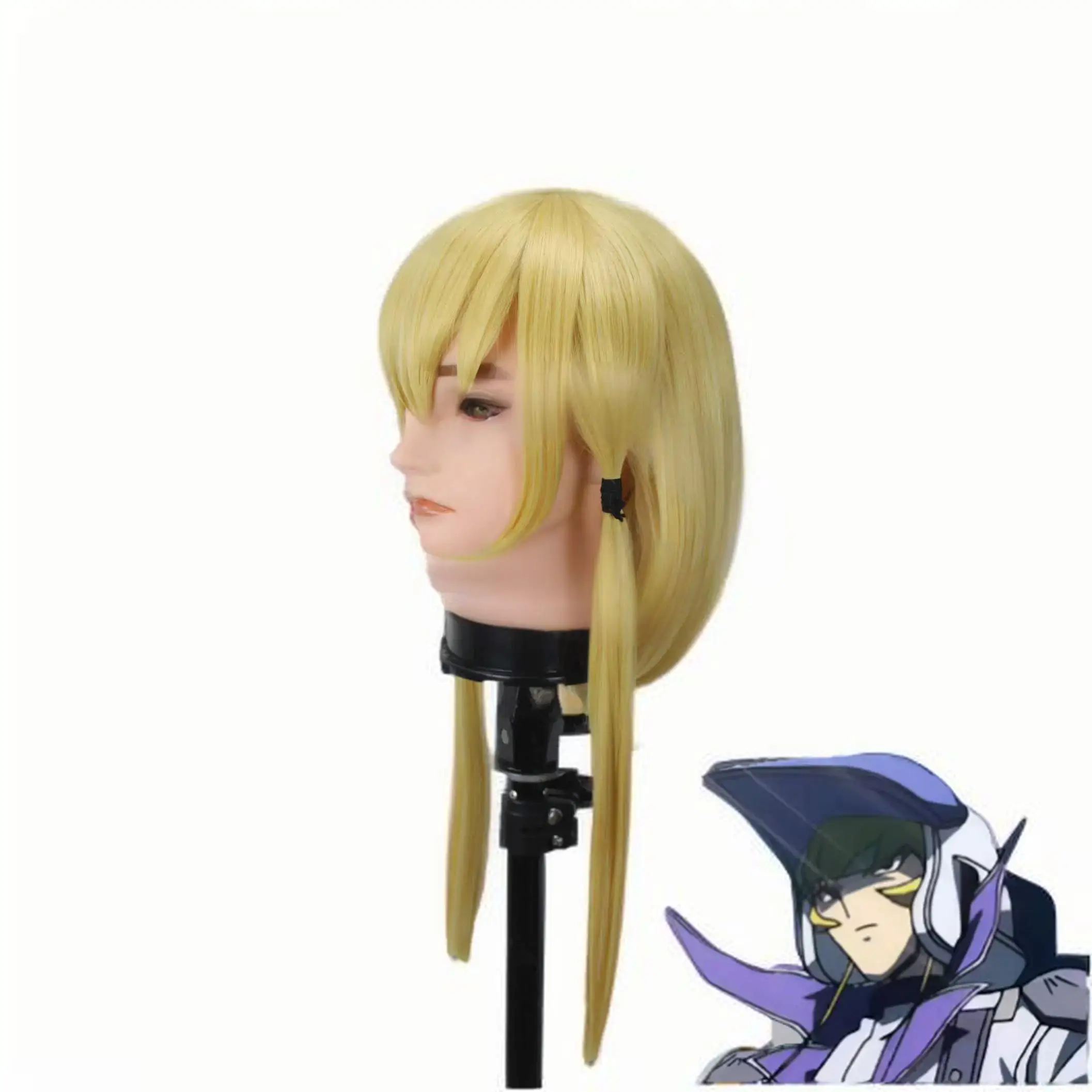 

Custom Jack Atlas Wig Yu-Gi-Oh 5D's Cosplay High Quality Spiky Blonde Synthetic Wig + free wig cap