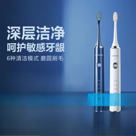 USB/110V/220V Sonic Electric Toothbrush for Adults with 5 Modes and 2 Replacement Heads, USB Rechargeable and IPX7 Waterproof