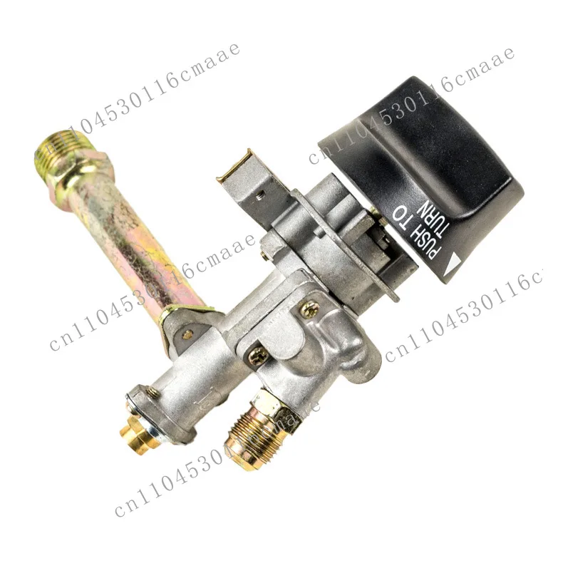 Steamer gas valve, seafood cabinet gas valve, with ignition, long open flame aluminum valve, long open flame, knob