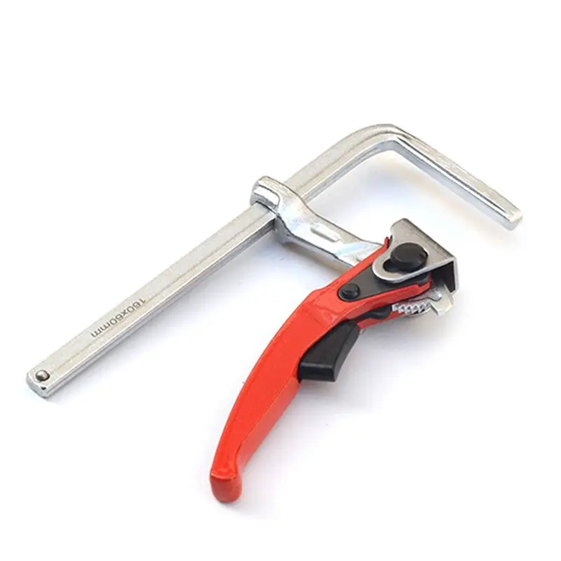 

Superior AA63 160X60mm Quick Guide Rail Ratchet Clamp Woodworking F Clamp Quick Clamping For Guide Rail System Hand Tools