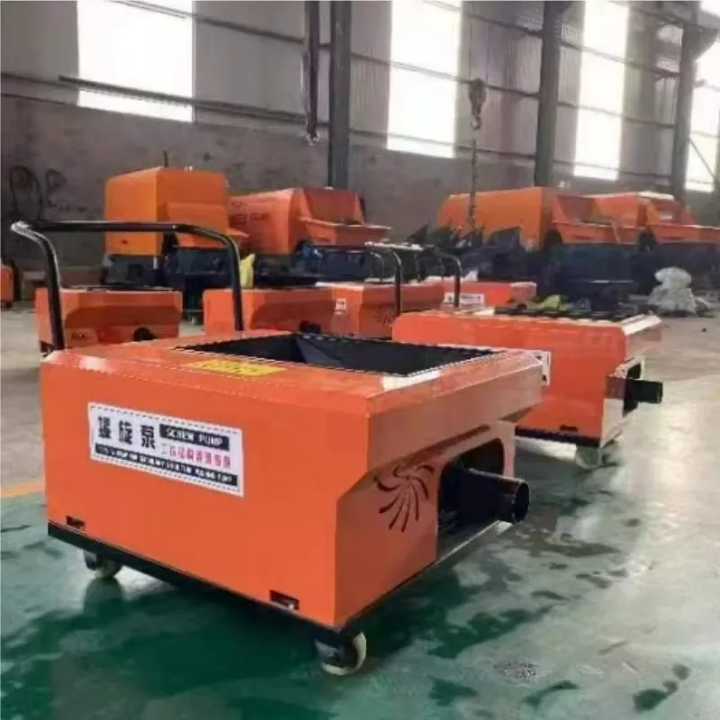 Customized Fine Stone Concrete Pump Automatic Mini Small Volume Heavy Duty For Old Community Renovation Mortar Screw Pump