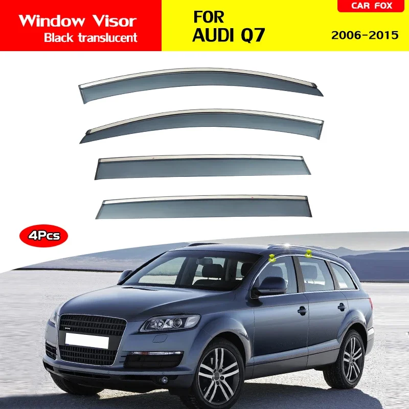 Visor for Audi Q7 2006 2007 2008 2009 2010 2012 2013 2014 2015 Accessories Rainwear Window Sun Visor Sun Rain Smoke Window Wind