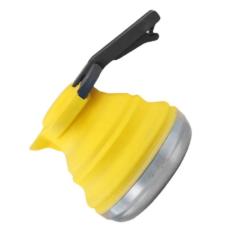 

1 Piece Collapsible Camping Kettle Fit For Hiking, Travel & Outdoors 42 Ounce Capacity (Yellow)