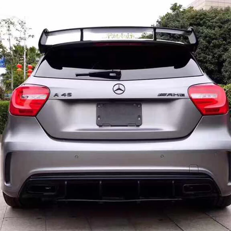 

For Mercedes Benz 16 Models New A-Class A45 Real Carbon Fiber Sports Model Rear Lip Spoiler Small Surround AMG Diffuser Lip