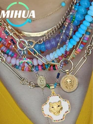 MIHUA 18k Real Gold Plated Cubic Zirconia Exquisite Animal Pendant for Women Charm Sexy Handwork Luxury Jewelry Making Pendant
