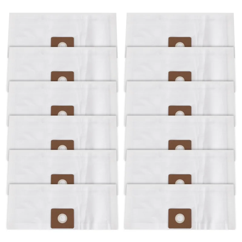 B01C-12 عبوة من أكياس المكنسة الكهربائية لمكنسة Shop-Vac 9066800 2-2.5 جالون من النوع B وQAM70، أكياس ورق فلتر ممتازة للاستعمال مرة واحدة