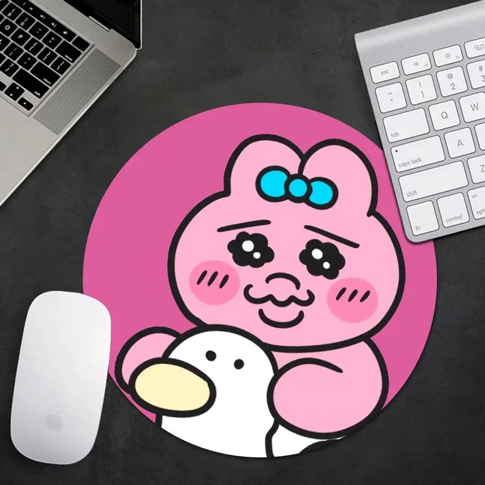 

Kawaii O-Opanchu Usagi Round Mouse Pad Anti-slip Desk Mat Office Desk Accessories Rug Mouse Mat Gaming Set Up Mousepad