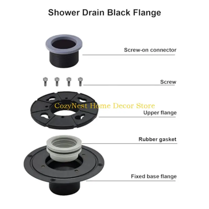 

92MF Shower Drain Base Flange Drain Siphon Flange Coupling Floor Drain Connector