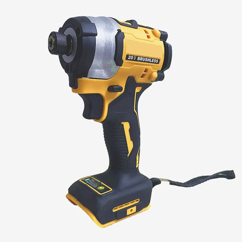 Ponbos 무선 브러시리스 전기 드라이버, 임팩트 드릴 수리 육각 렌치, DeWALT 18V 배터리용 전기 스크루 드라이버 도구, 1/4 인치