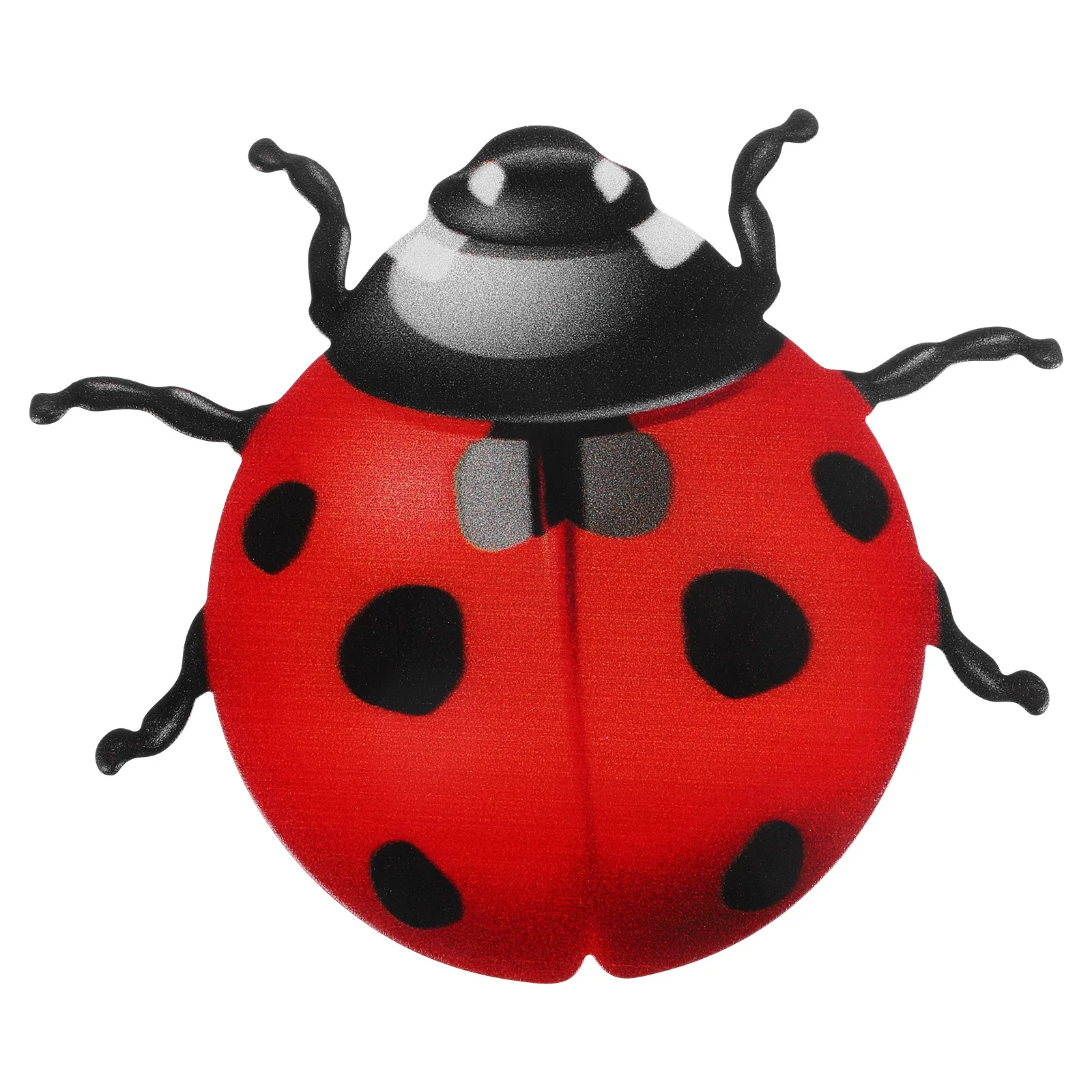 

3D Hand Painted Iron Art Ladybug Wall Decor Garden Outdoor Yard Ornament Metal Sculpture Sturdy Wall Hanging For Kids Room