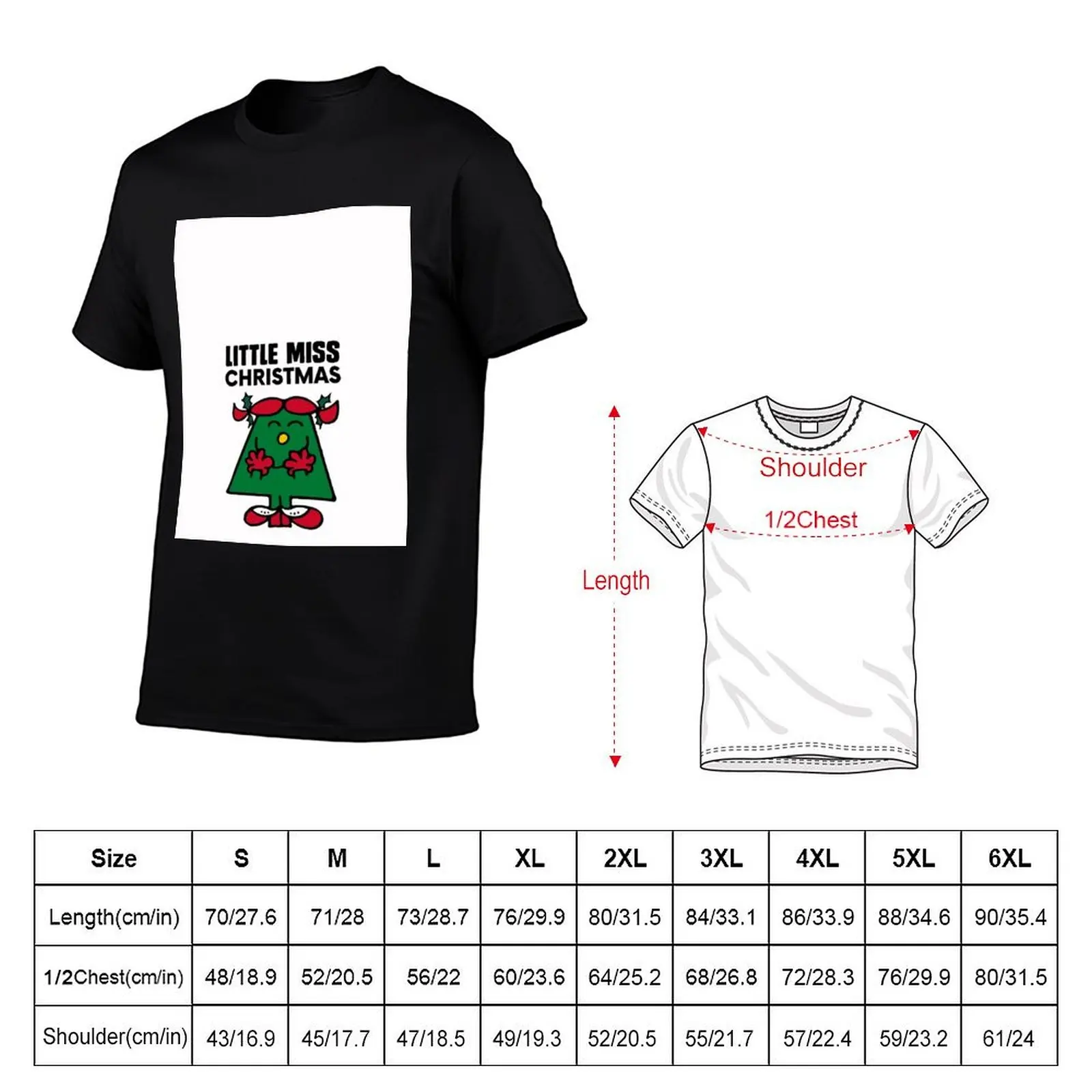LITTLE MISS CHRISTMAS Classic T-Shirt Performance Workout Short Sleeve Tee