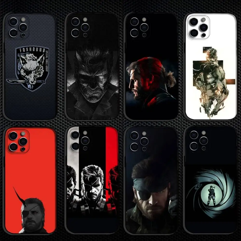 

M-Metal Gear Solid Hot Game Phone Case For iPhone 16,15,14,13,12,11 Plus,Pro Max, Others Soft Black Cover