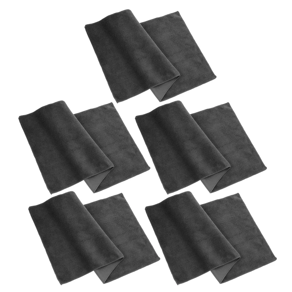 

5Pcs Dual-Sided Suede Car Towels Absorbent Soft Texture 30x60cm Car Drying Cloths Wash Supplies Auto Detailing
