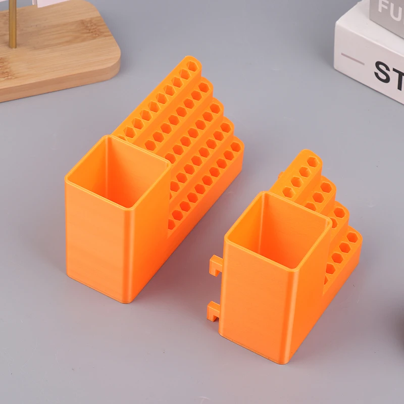 New 1Pc Drill Holder 20/50 Holes Bit Organiser Screwdriver Head Storage Toolbox Hole Board Screwdriver Stand Hex Shank Organiser