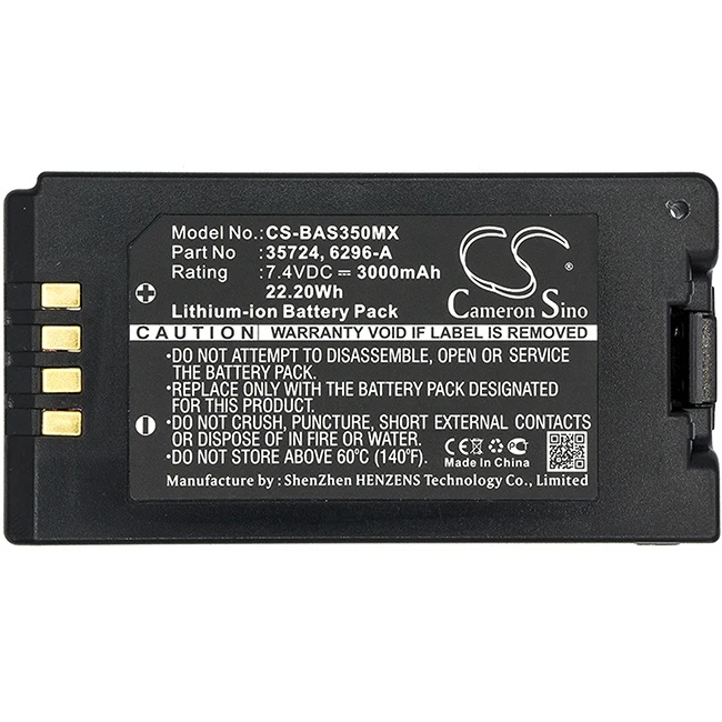 Cameron Sino 3000mAh Battery For Baxter Healthcare 35724 6296-A Sigma Spectrum Infusion Pumps 35083 35162 35700 35724 55075