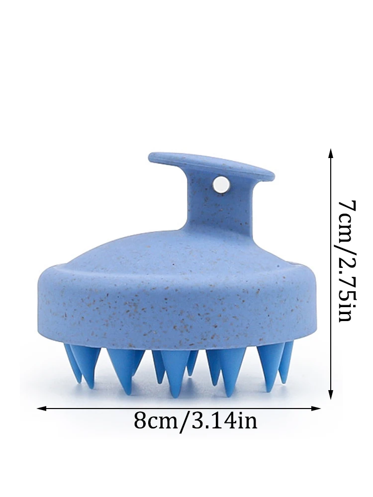 1pc Silicone Shampoo Brush Body Massage Brush Bath Shower Brush Salon Hairdressing Tool Scalp Massage Comb Hair Washing Comb image 6