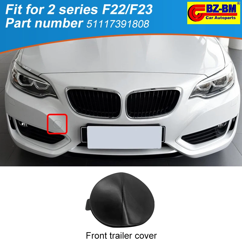 Front Bumper Trailer Tow Eye Hook Cap Cover for BMW F22 F23 M-SPORT 2 Series 51117391808 51127391807 51128055964 51118058061