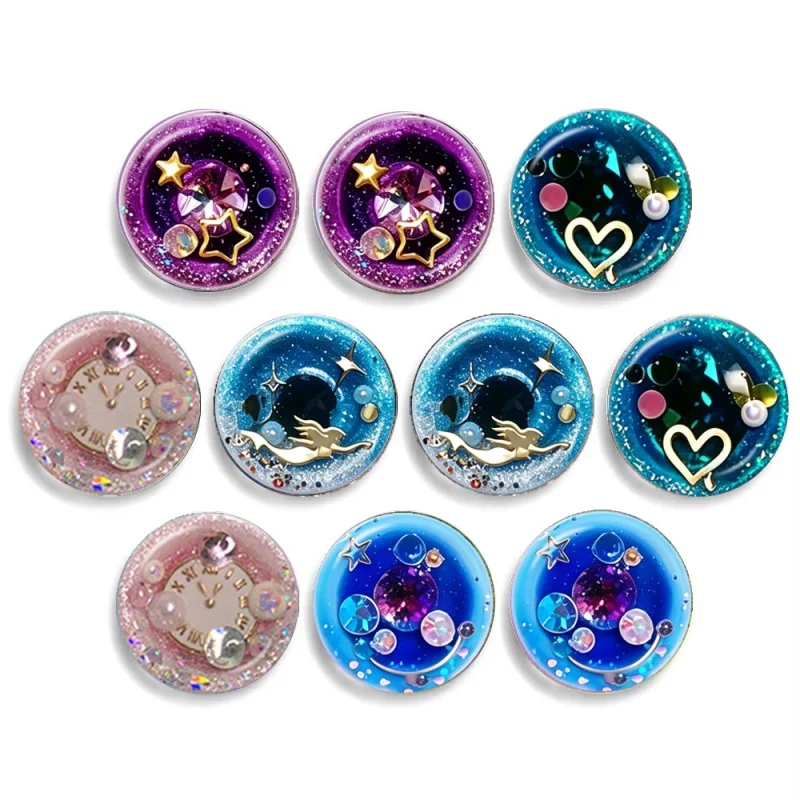 12MM-30MM Cute Pattern Eyes Chips Blythe Eyes Doll Glass Cabochons Accessories Items Wholesale