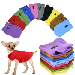 Ropa de lana para perros pequeños, chaleco cálido para cachorros, gatos, Shih Tzu, Chihuahua, chaqueta para Bulldog Francés, abrigos para Pug, primavera y otoño