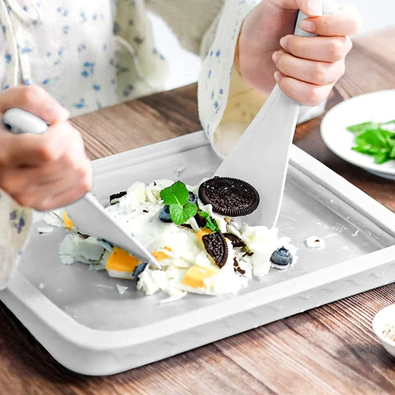 

Аппарат для приготовления мороженого, сковорода, многофункциональная тарелка для холодного сладкого жареного пищи, прочный рулон, сделай сам, замороженный йогурт, желато, кухонный инструмент