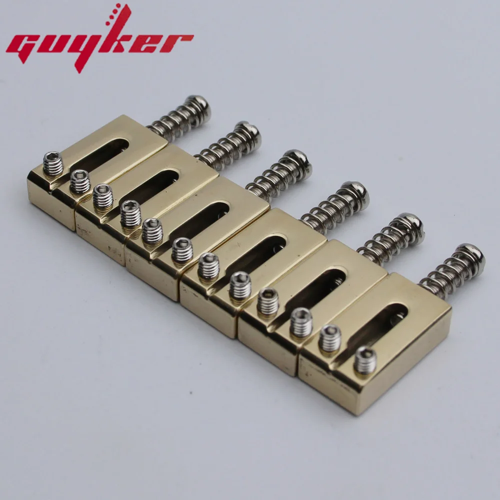 New 10.5MM Brass Modern Guitar Tremolo Bridge Saddles For ST Electric Guitar