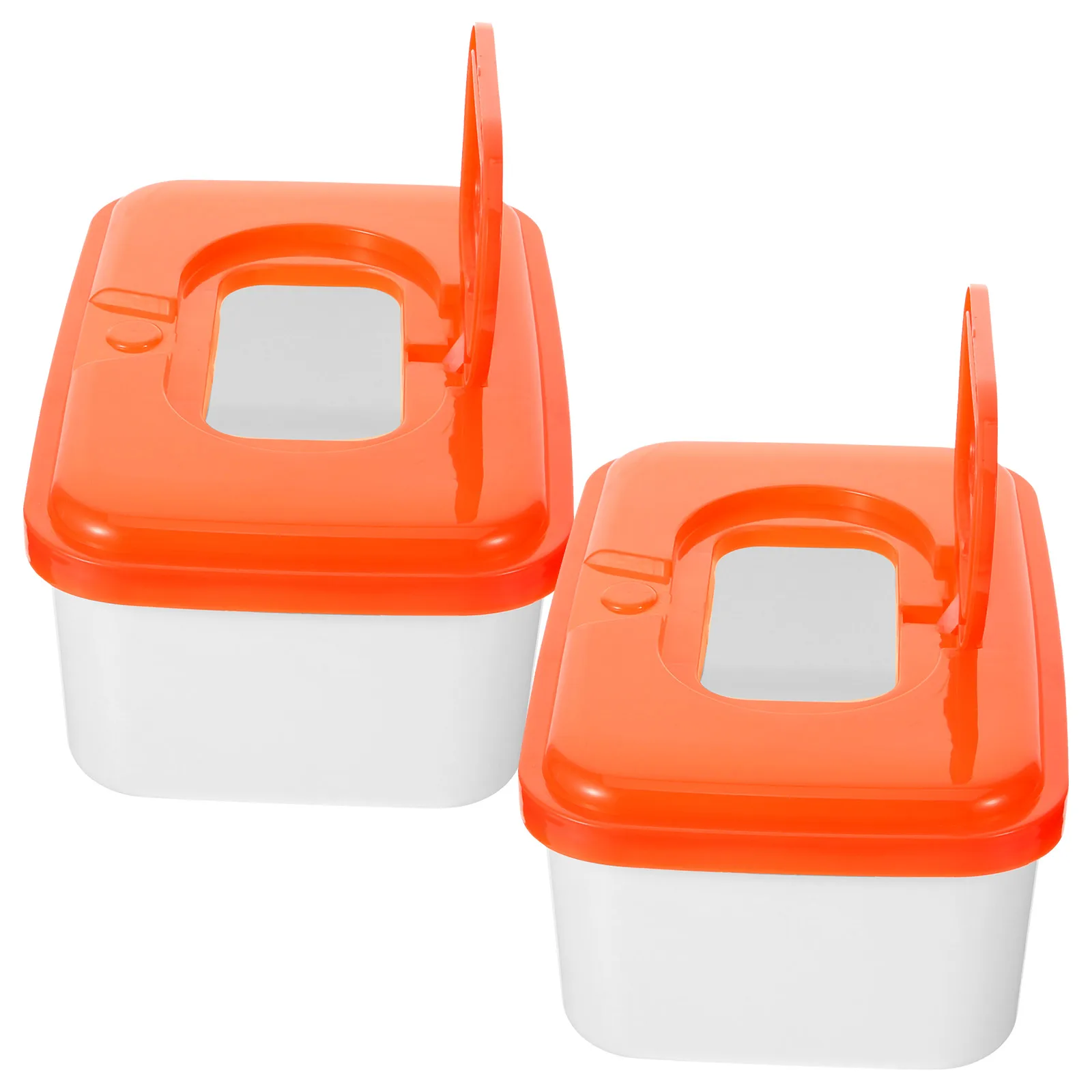 

2Pcs Plastic Wet Wipes Dispenser Container Baby Bathroom Portable Holder Case Simple Dustproof Storage Solution Tissue Paper