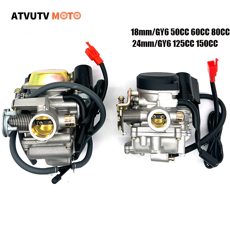 18mm PD18J 24mm PD24J Motorcycle Carburetor Carb For 50cc 60cc 125cc 150cc 137qma 139qmb 152QMI 157QMJ Scooter Moped ATV Go-Kart