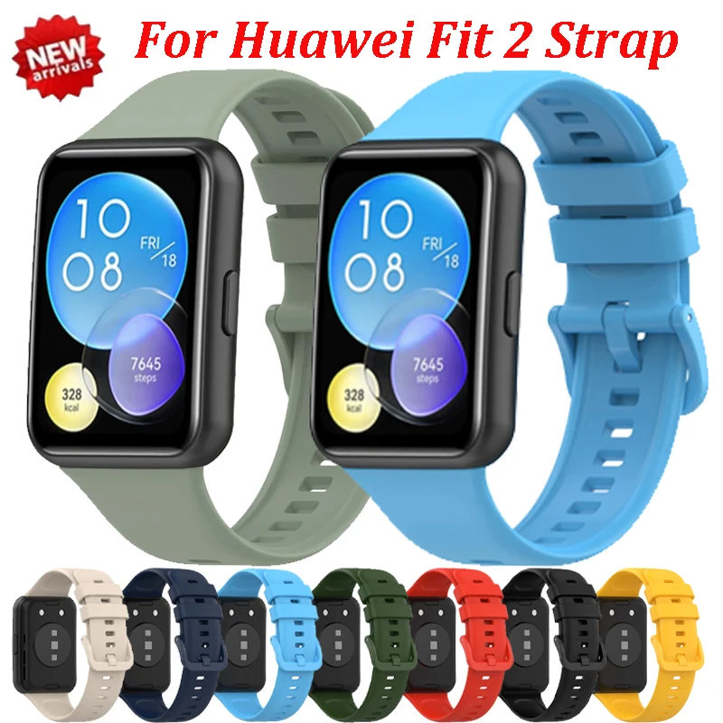Original Silicone Strap For Huawei Watch Fit 2 Smartwatch Breathable Comfortable Soft Wristband For Huawei Watch Fit 2 Watchband