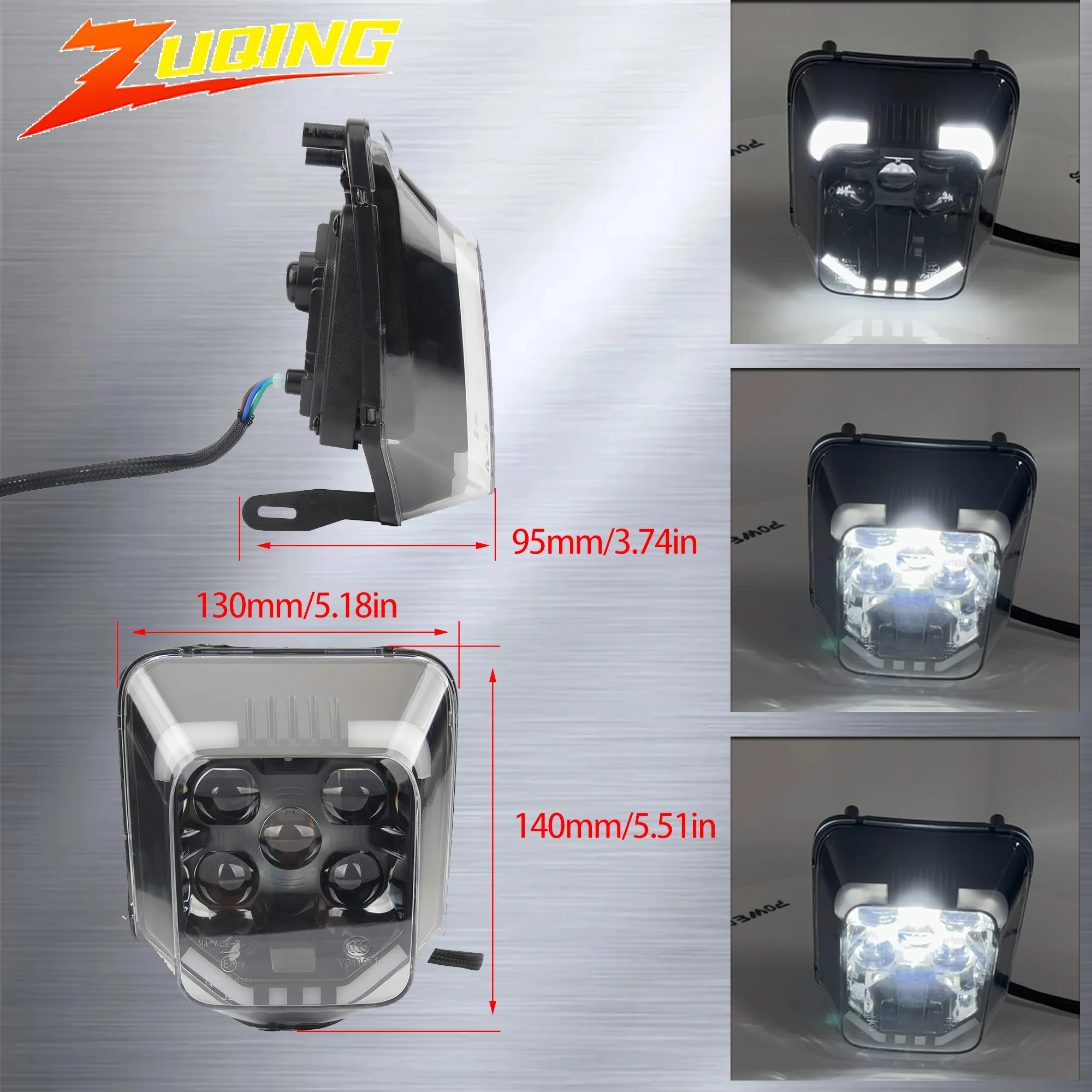 

Motorcycle Headlight LED Wick DRL For Husqvarna 701 TE 250 300 450 FC FE TC 125 300i Headlamp Enduro Motocross Accessories