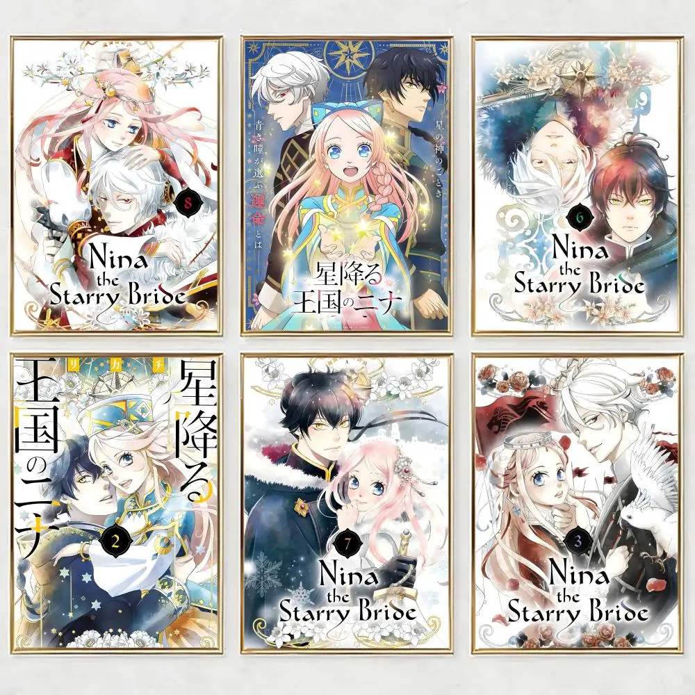 Anime Nina die Sternenbraut Poster HD Wasserdicht Selbstklebende Wandkunst – Vielseitig einsetzbar, Top-Geschenkidee