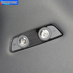 Car Rear Seat Reading Lamp Frame Decoration Sticker Trim For Audi A4 B9 2017-2021 Roof Light Interior Modified Accessory Decals