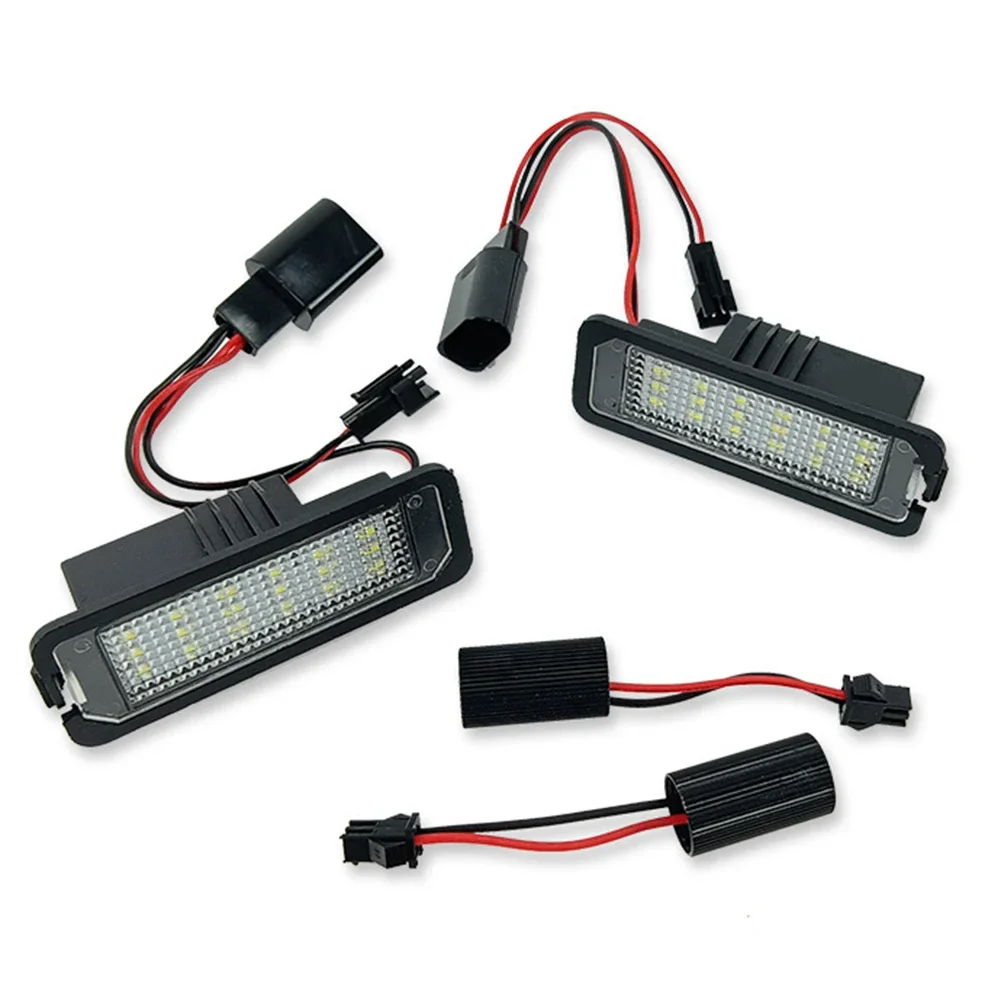 

LED Number Plate Licence Light 3D0943021A/3C5943021 78mmx27mmx22mm 2003-2008 For Golf V Easily Install Elegant Design