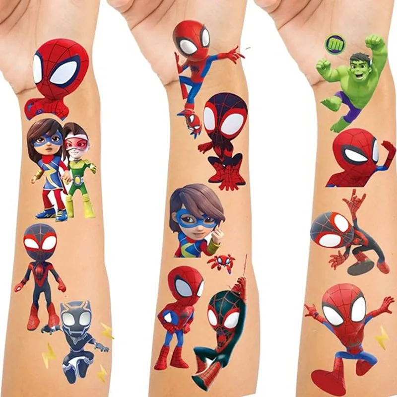 

Наклейки для татуировок с надписью «Spidey and His Amazing Friends», 2 шт.