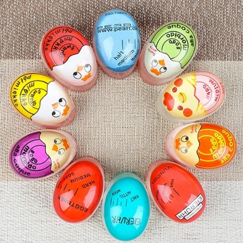 Egg Perfect Color Changing Timer Yummy Soft Hard Boiled  Eco-Friendly s Cooking Kitchen Resin   Red timer tools 1pcs