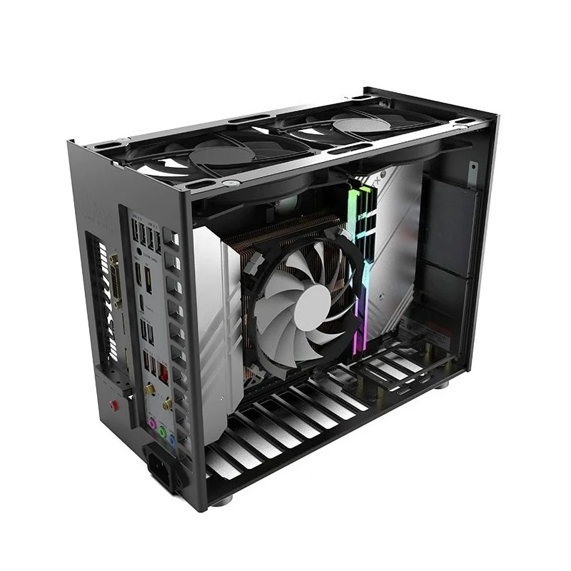 7.82L Compact Desktop Housing, Dual Slot Graphics Card Mount For PC Assembly