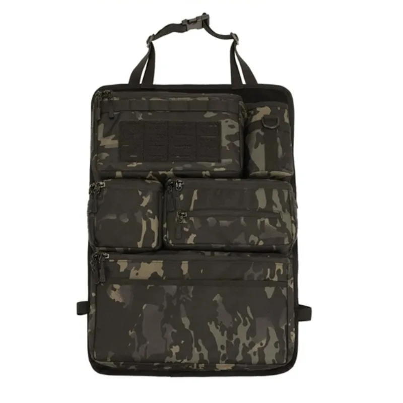 For Multi‑Pocket Camouflage Car Seat Back Storage Hanging Bag Vehicle Backseat Organizer for Camping