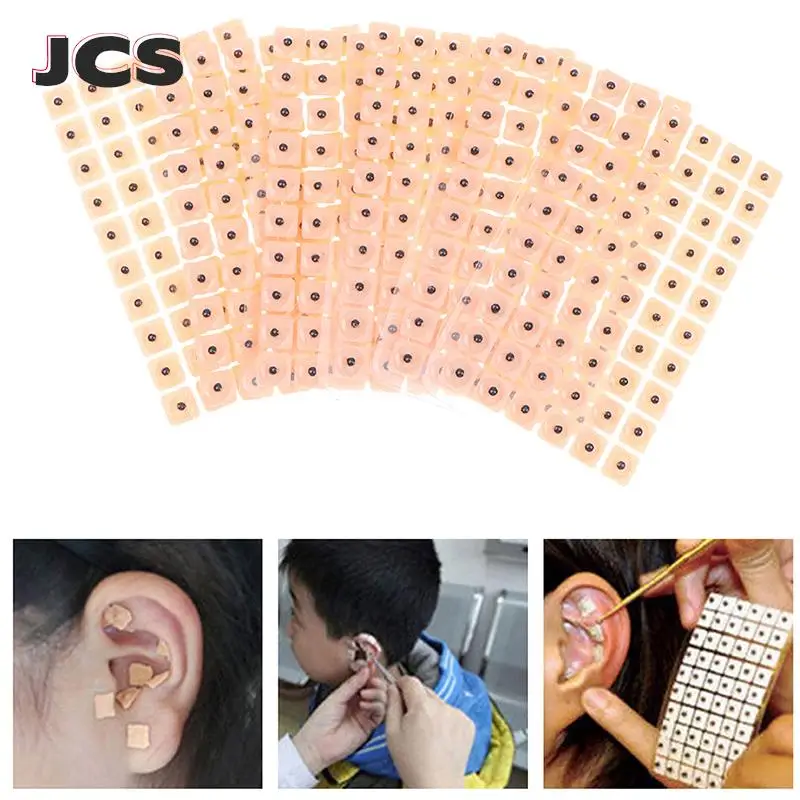 600pcs Relaxation Ears Stickers Therapy Needle Patch Auricular Auriculotherapy Vaccaria Ear Massage Care Sticker