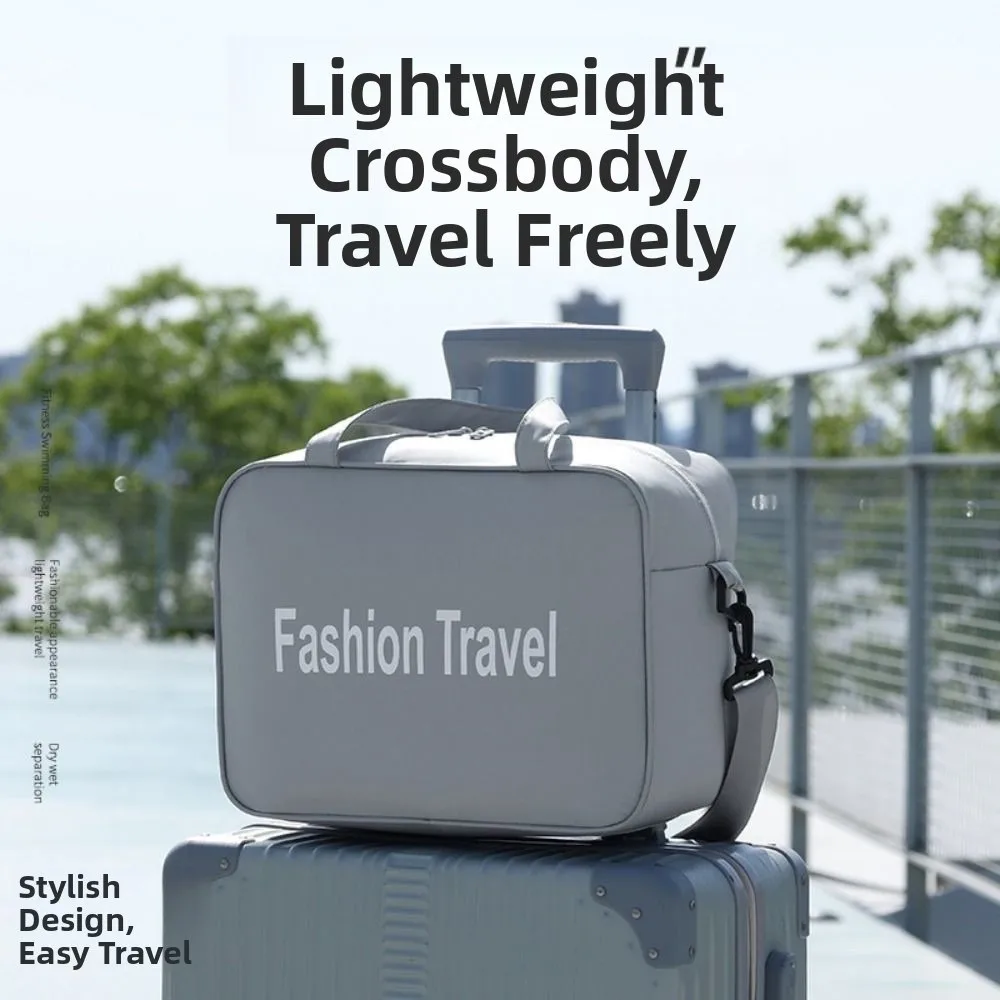 

Fashion 600D Film Travel Handbag Large-capacity Waterproof Duffel Bag Single Shoulder Lightweight Shoulder Luggage Bag Yoga