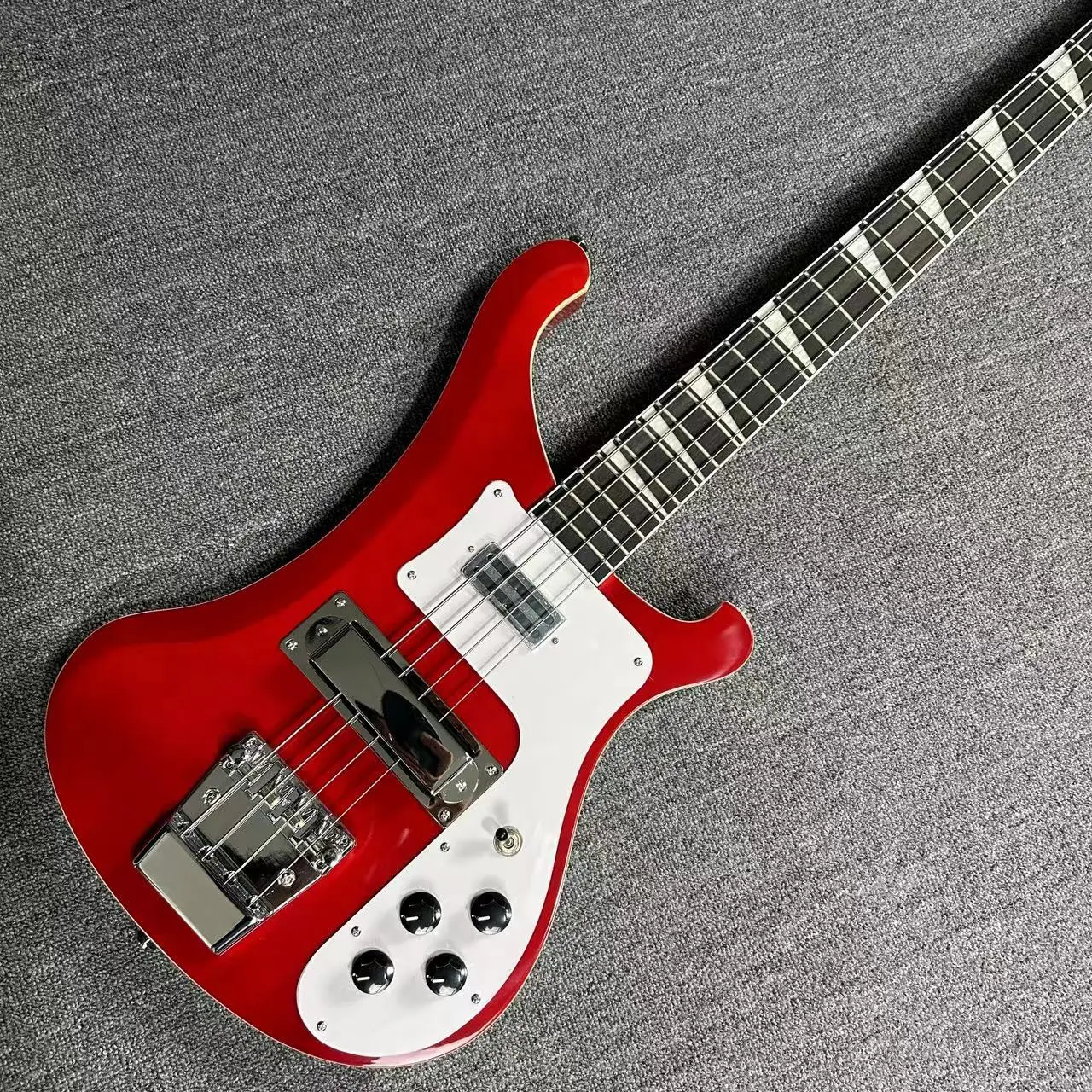 Rickenbacker 4003 Electric Guitar, Bass Guitar, Basswood Body, Transparent Red Color, Rosewood Fretboard, Free Shipping, Gleeson