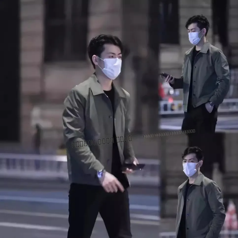 

Men's Faion Thiened Fce Lined Slim Fit Baseball Jaet Youth Casual Color Autumn Winter Outerwear Coat