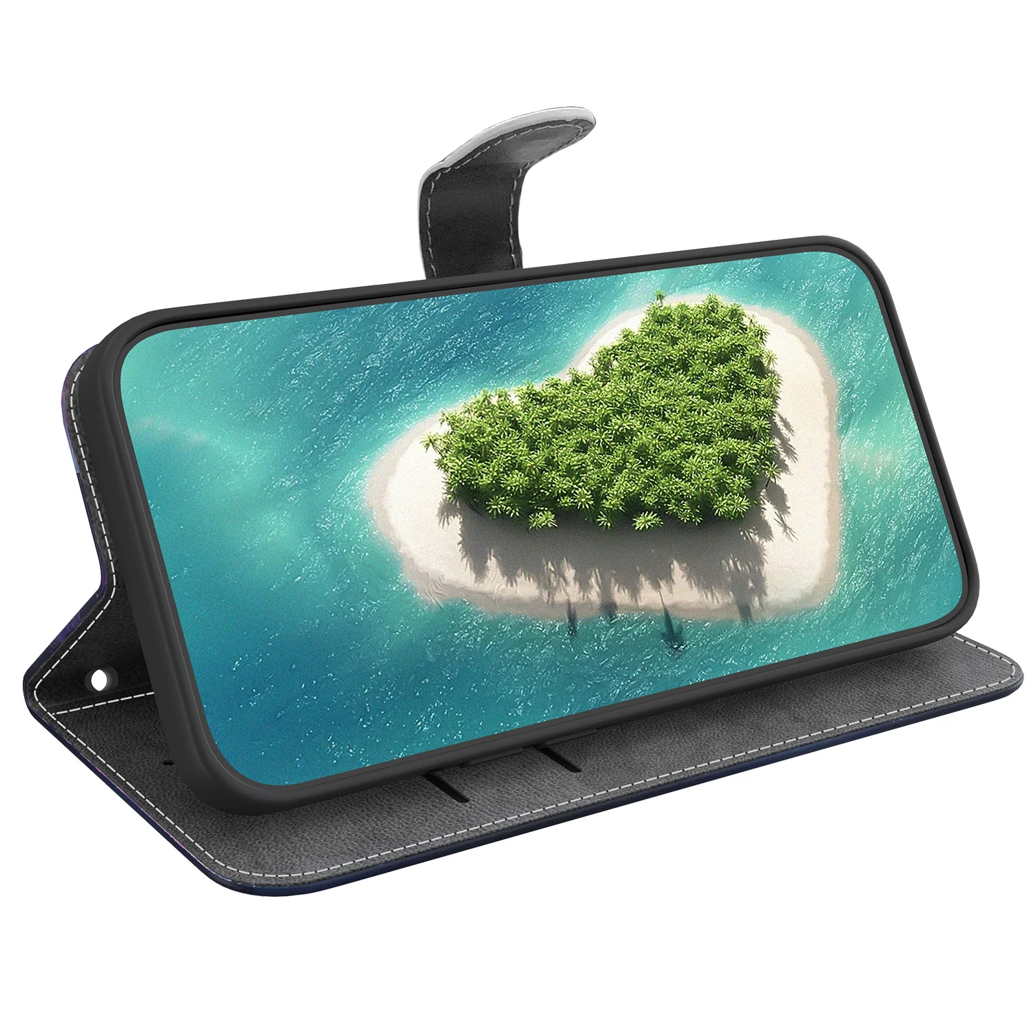 Etui na telefon Cute Cat Panda do Samsung Galaxy A57 A37 A17 A07 A56 A36 A55 A16 A35 A25 A54 A34 A14 A53 5G, skórzane etui z klapką — zdjęcie produktu 6