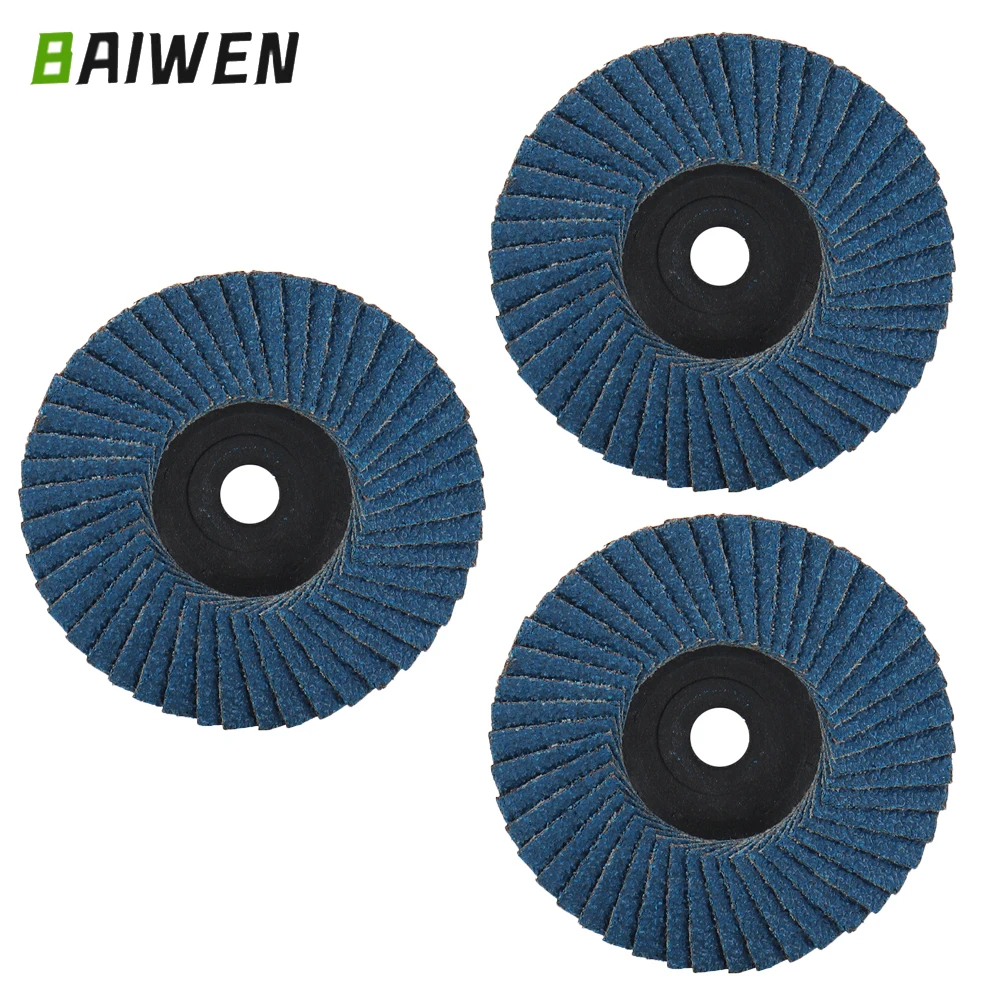 

1/3pcs Flat Flap Discs 3 Inch Sanding Discs Grinding Wheels Blades Wood Cutting For Angle Grinder Accessories