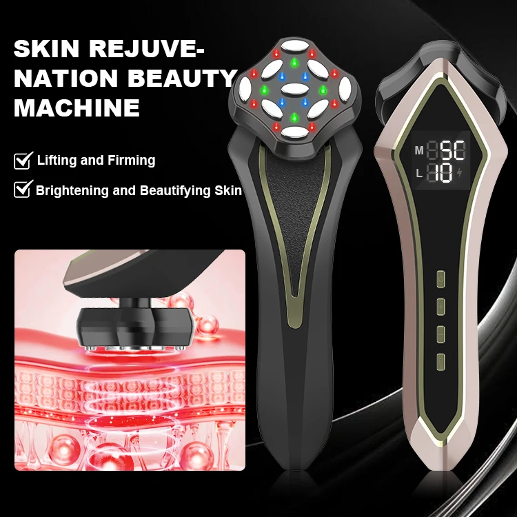 Facial Neck Skin Lifting and Firming Beauty Machine Sonic Serum Device for Facial Massage