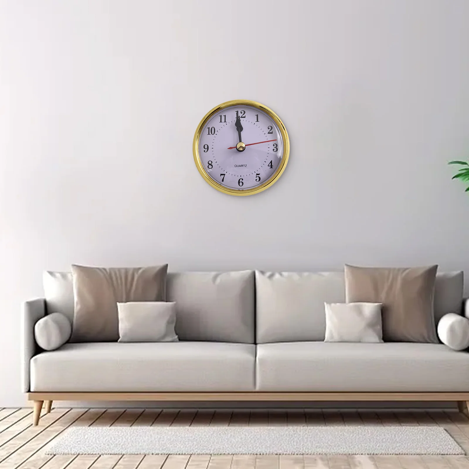 Clock Casing Diameter Movement Mechanism Gold Or Silver Border Clock Replacement Mm Diameter Quartz Clock Insert